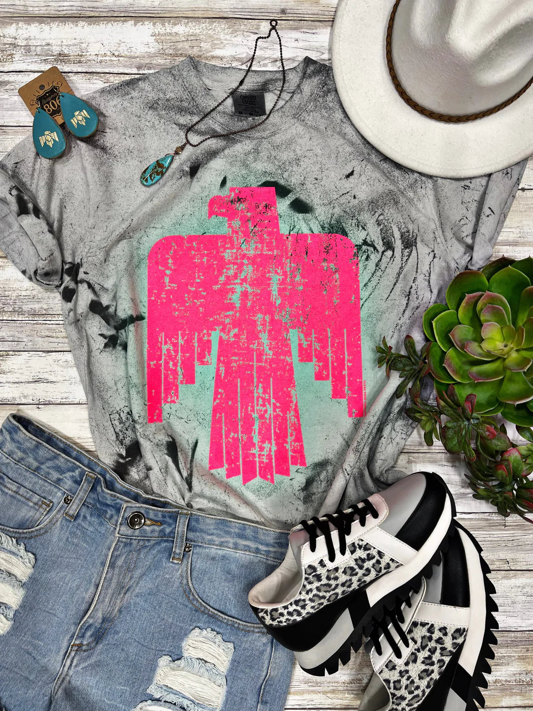 Rocker Thunderbird In Pink Ink